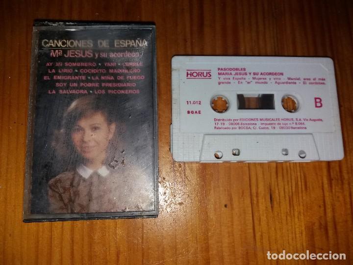 Casetes antiguos: Casete musica MARIA JES&Uacute;S Y SU ACORDE&Oacute;N PASOBLES a&ntilde;o 1985