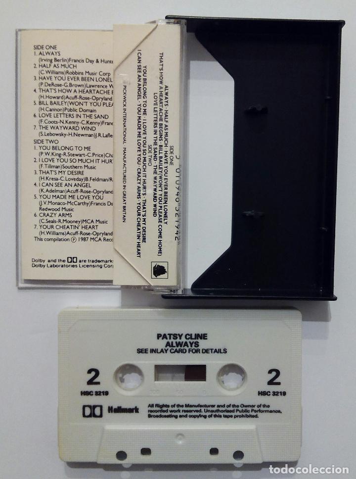 Casetes antiguos: CINTA CASETE PATSY CLINE - ALWAYS - MCA RECORDS 1987. - Foto 3