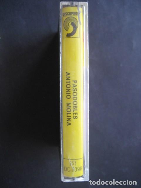 Casetes antiguos: ANTONIO MOLINA . PASODOBLES. DISCOPHON 1977 - Foto 2