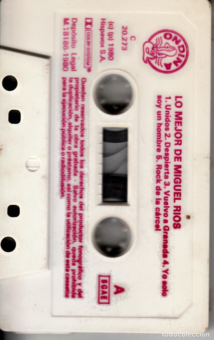 Casetes antiguos: LO MEJOR DE MIGUEL RIOS. 'HIMNO A LA ALEGR&Iacute;A...'HISPAVOX, 1980.