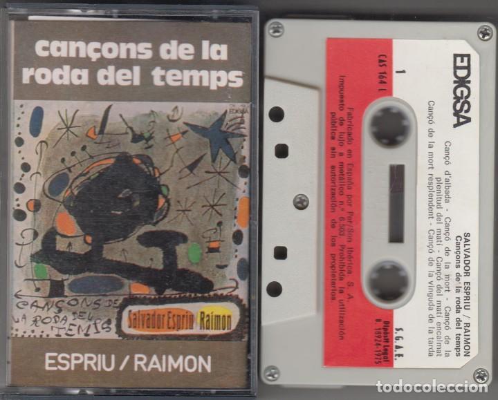Old Cassettes: Salvador Espriu Raimon cassette Can&ccedil;ons de la roda del temps 1975 Edigsa