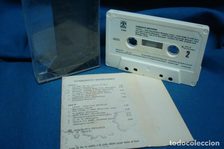 Casetes antiguos: DOMENICO MODUGNO - VERSI&Oacute;N ORIGINAL - INDALO 1976 - Foto 2