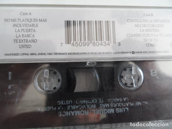 Casetes antiguos: LUIS MIGUEL- ROMANCE CASSETTE ORIGINAL - Foto 2