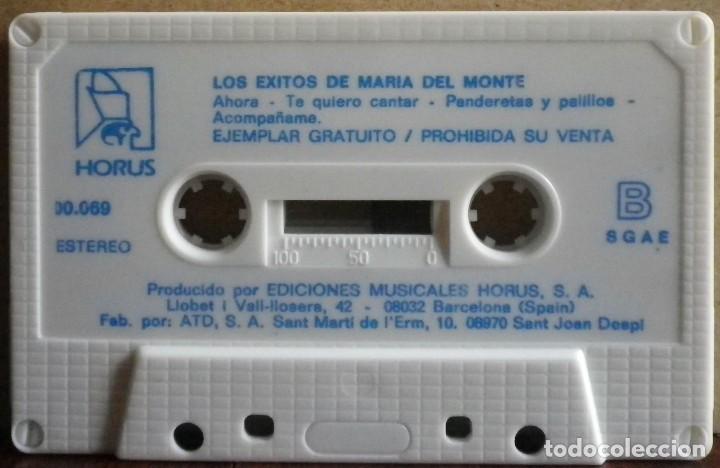 Casetes antiguos: Mar&iacute;a del Monte - Grandes &eacute;xitos - Regalo de Lenor. - Foto 4