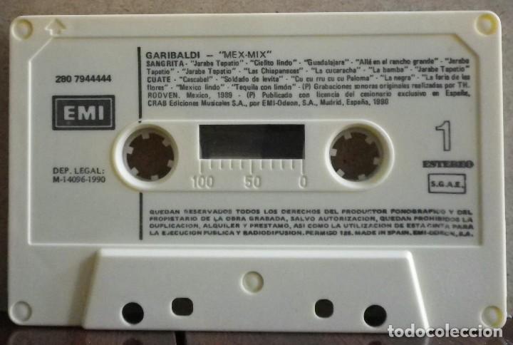 Casetes antiguos: Garibaldi - Mex Mix (EMI 1990) - Foto 4