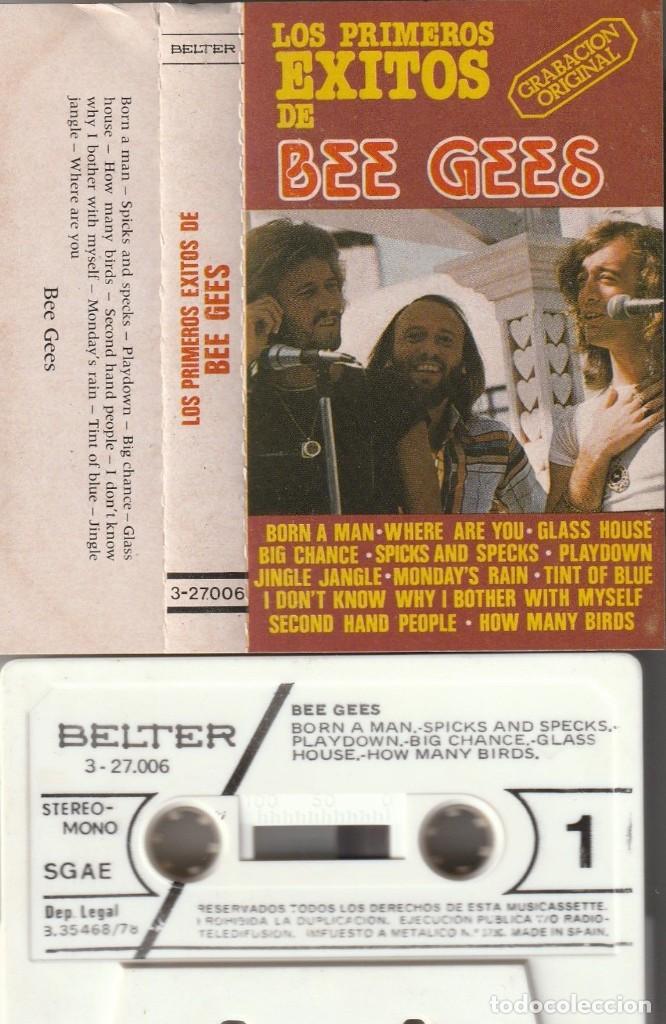 Casetes antiguos: BEE GEES - LOS PRIMEROS EXITOS (CASSETTE BELTER 1978 ESPA&Ntilde;A) - Foto 1