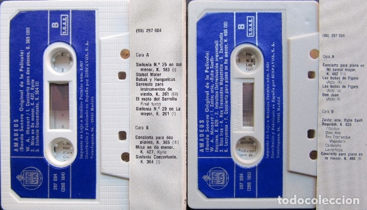 Casetes antiguos: AMADEUS - BANDA SONORA ORIGINAL - Foto 3