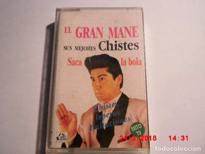 Casetes antiguos: EL GRAN MANE SUS MEJORES CHISTES-SACA LA BOLA-CHISTES LEPEROS IMITACIONES-EXITO TV
