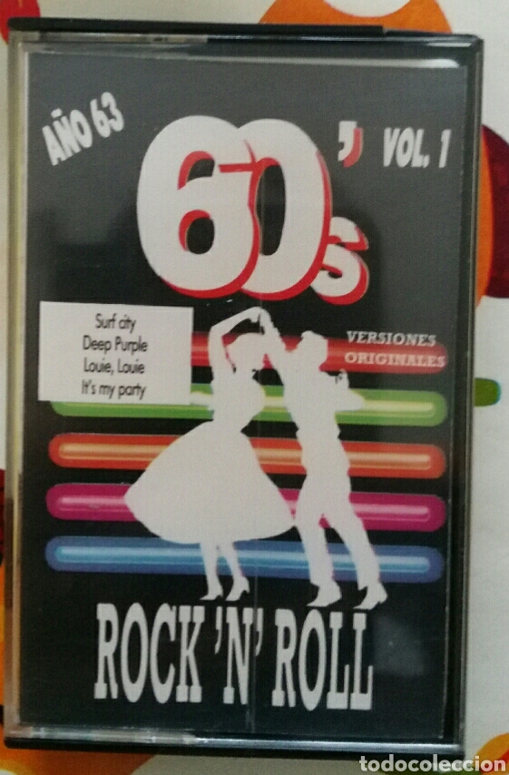 Casetes antiguos: Rock'n'Roll a&ntilde;os 60. Volumen 1 y 2.