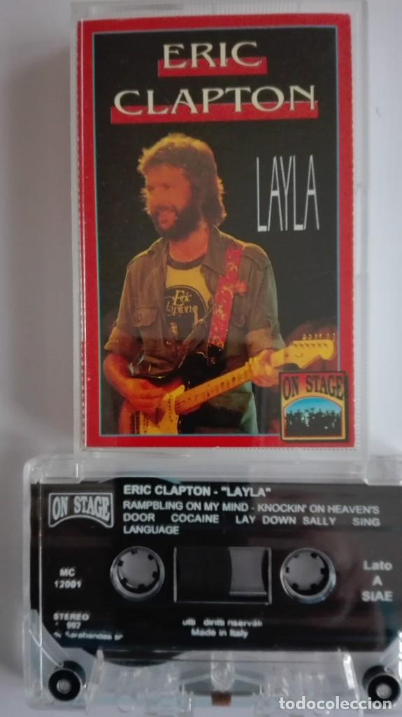 Casetes antiguos: Eric Clapton   Layla   casete  1992  on stage - Foto 1