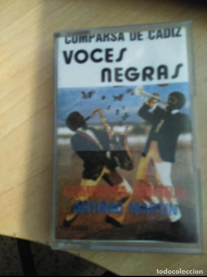 Casetes antiguos: carnaval de cadiz comparsa voces negras casete