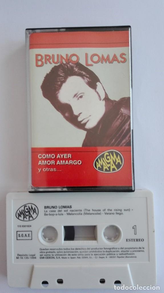 Casetes antiguos: Bruno Lomas   Como Ayer       casete Amalgama 1994 - Foto 1
