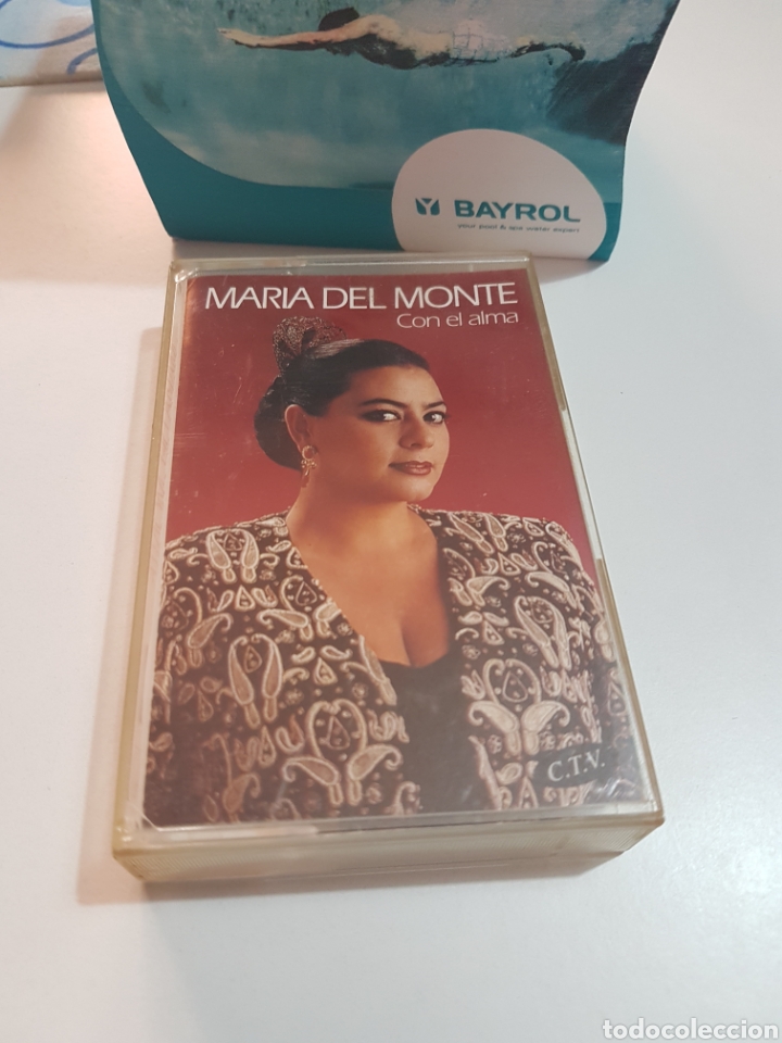 Casetes antiguos: MARIA DEL MONTE- CON EL ALMA- 1992 - Foto 1