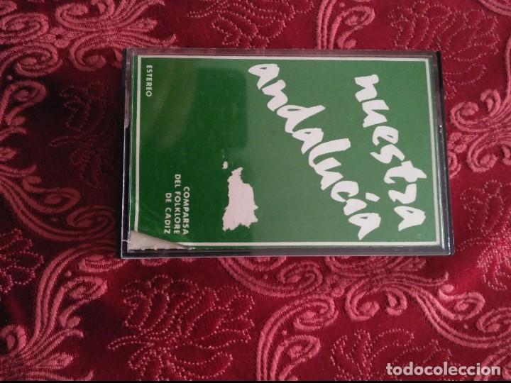 Casetes antiguos: carnaval de cadiz comparsa nuestra andalucia incluye peque&ntilde;o libreto con las letras