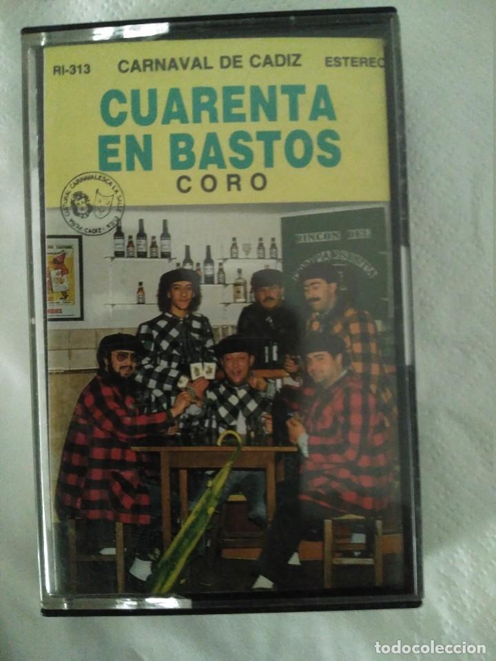 Casetes antiguos: carnaval de cadiz coro cuarenta en bastos casete