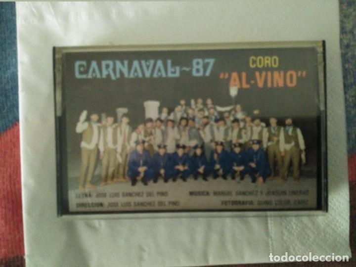 Casetes antiguos: carnaval de cadiz coro al-vino casete