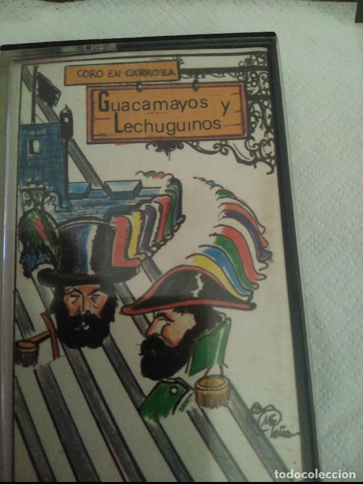 Casetes antiguos: carnaval de cadiz coro guacamayos y lechuguinos casete