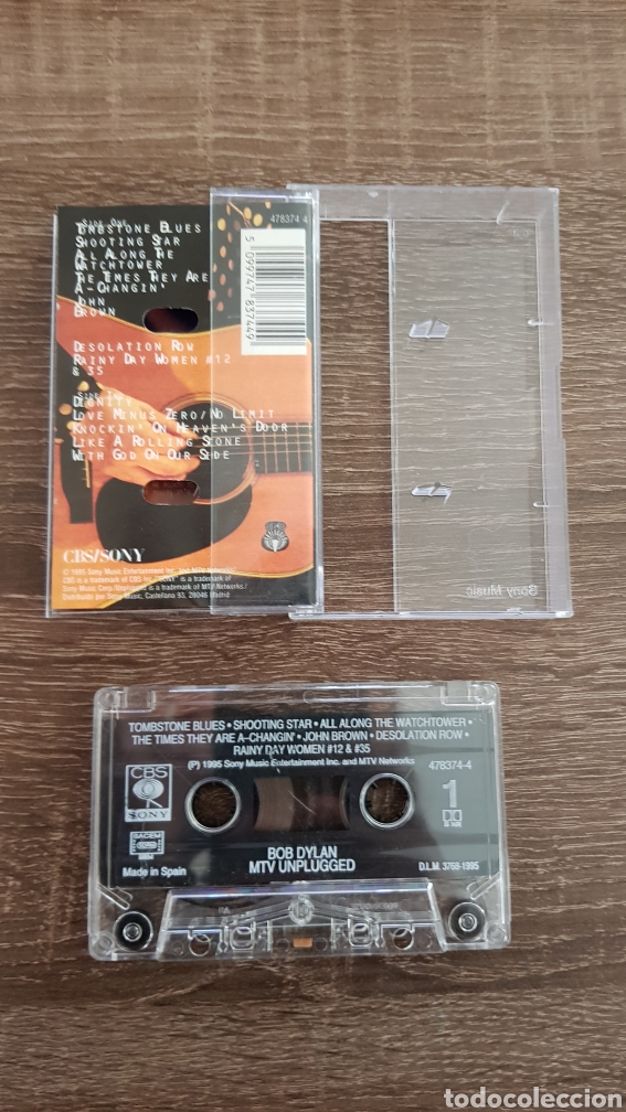 Casetes antiguos: CASETE BOB DYLAN UNPLUGGED CASSETTE - Foto 2
