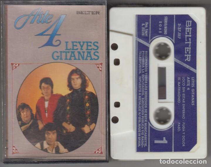 Casetes antiguos: Arte 4 cassette Leyes Gitanas 1981 Belter - Foto 1