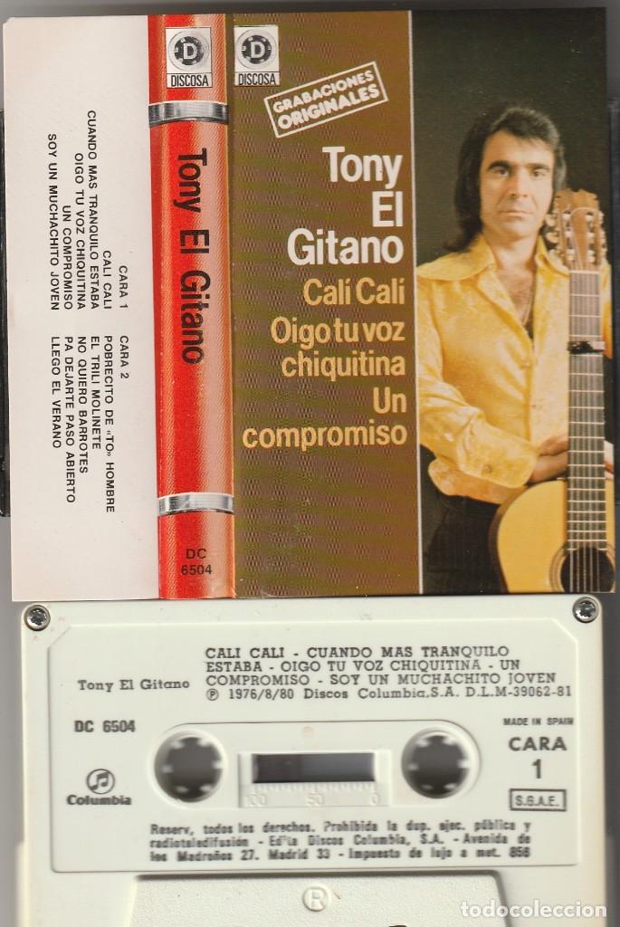 Casetes antiguos: TONY EL GITANO (CASSETTE DISCOSA) - Foto 1