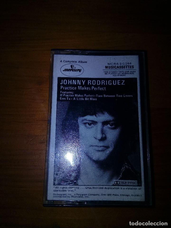 Casetes antiguos: JOHNNY RODRIGUEZ. PRACTICE MAKES PERFECT. C8F - Foto 1