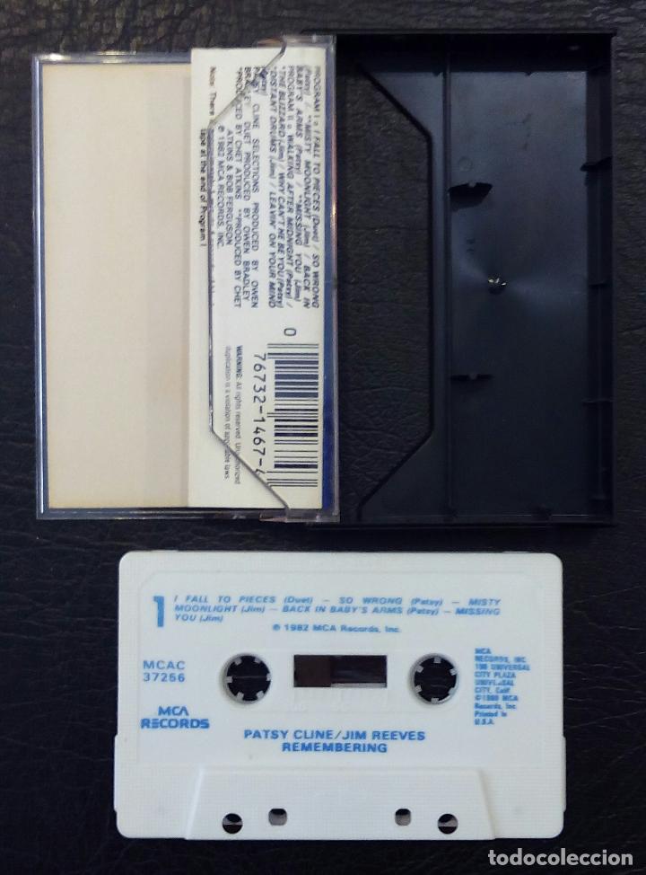 Casetes antiguos: CINTA CASETE PATSY CLINE & JIM REEVES - REMEMBERING - MCA 1982 - Foto 2