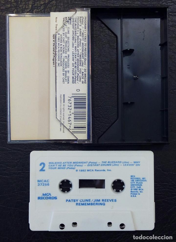 Casetes antiguos: CINTA CASETE PATSY CLINE & JIM REEVES - REMEMBERING - MCA 1982 - Foto 3