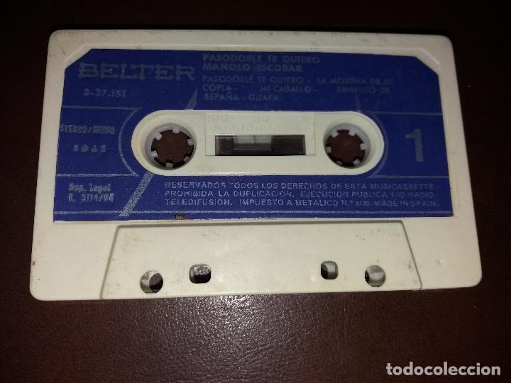 Casetes antiguos: Caset de Manolo Escobar pasodoble - Foto 1