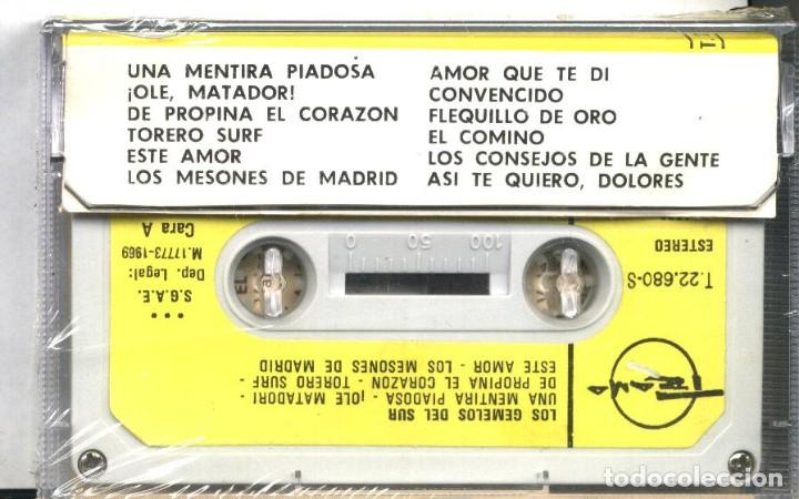 Casetes antiguos: LOS GEMELOS DEL SUR CASSETTE - Foto 2