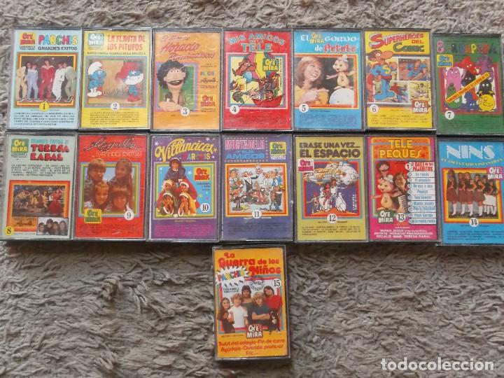 Casetes antiguos: LOTE 15 CASETES CON LOS 8 DIF&Iacute;CILES LIBRITOS DE OYE MIRA