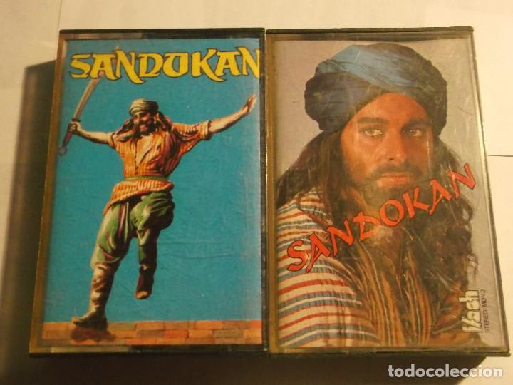 Casetes antiguos: 2 CASETES DE SANDOKAN - Foto 1