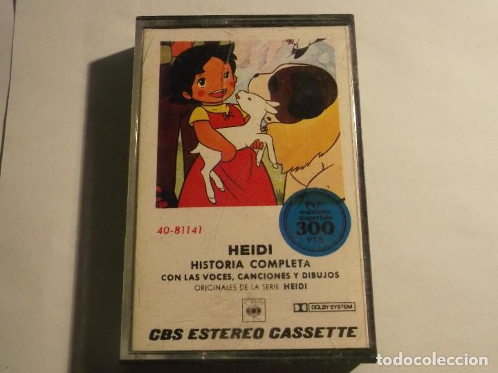 Casetes antiguos: HEIDI-HISTORIA COMPLETA CON LAS VOCES, CANCIONES Y DIBUJOS