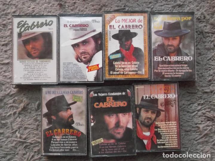 Casetes antiguos: LOTE 7 CASETES DEL EL CABRERO - Foto 1