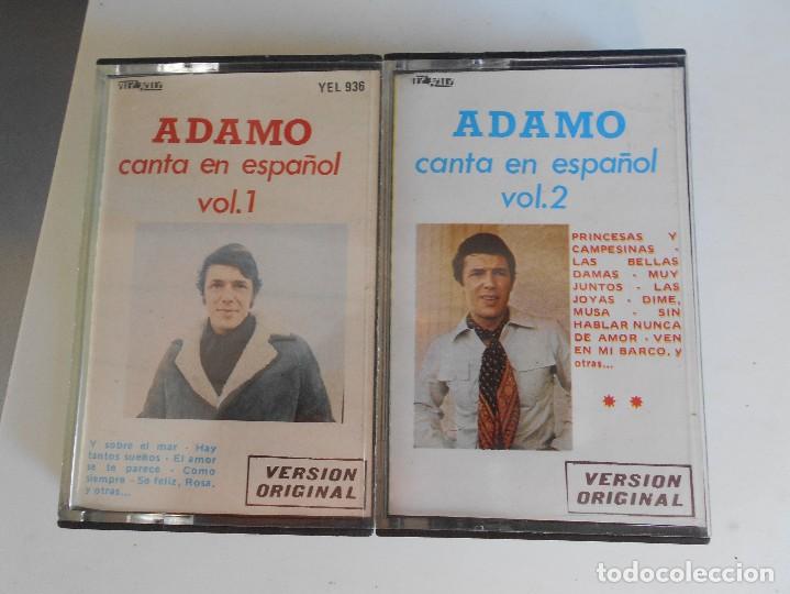 Casetes antiguos: ADAMO EN ESPA&Ntilde;OL-CASETE DOBLE - Foto 1