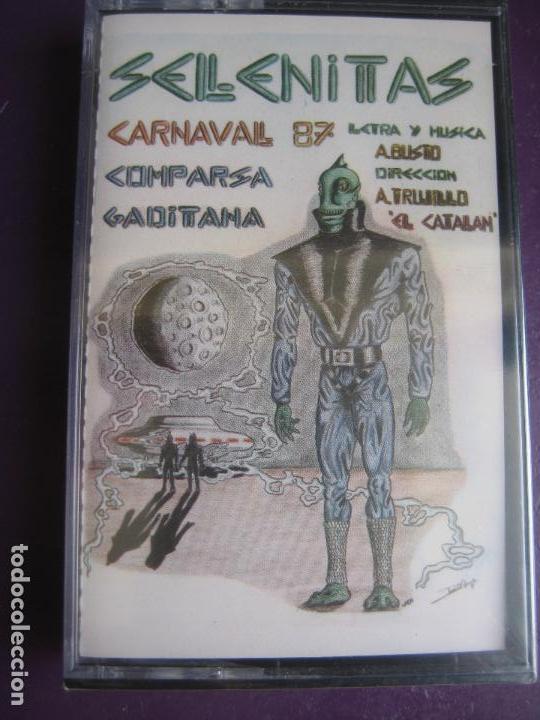 Casetes antiguos: CARNAVAL CADIZ 1987 CASETE COMPARSA LOS SELENITAS - CHIRIGOTAS - PRECINTADA