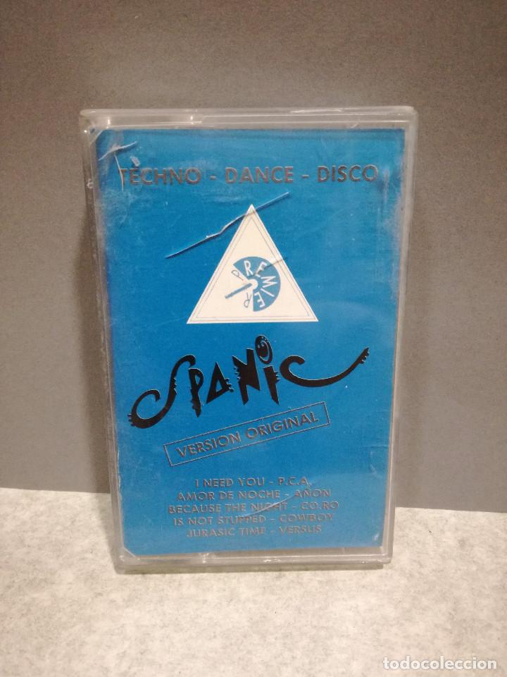 Casetes antiguos: CINTA - CASSETTE - CASET - SPANIC - TECHNO DANCE DISCO - PREMIER 1994 - Foto 1