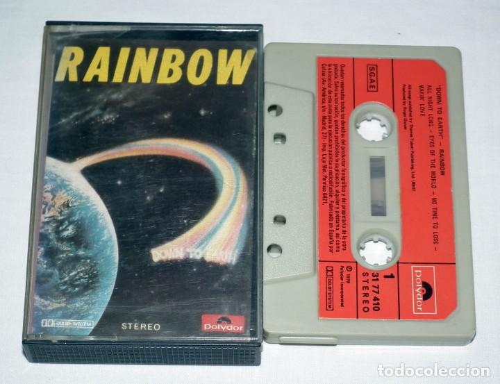 Casetes antiguos: CASSETTE RAINBOW - DOWN TO EARTH - Foto 1