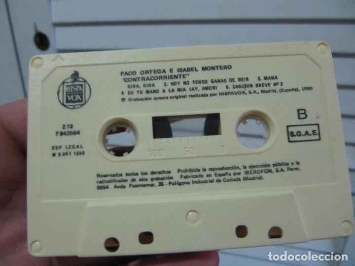 Casetes antiguos: PACO ORTEGA E ISABEL CONTRACORRIENTE-RARO EN CASSETTE - Foto 3