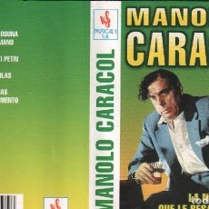 Casetes antiguos: MANOLO CARACOL. 12 GRANDES EXITOS / CASSETTE DE 1999 RF-925 , BUEN ESTADO