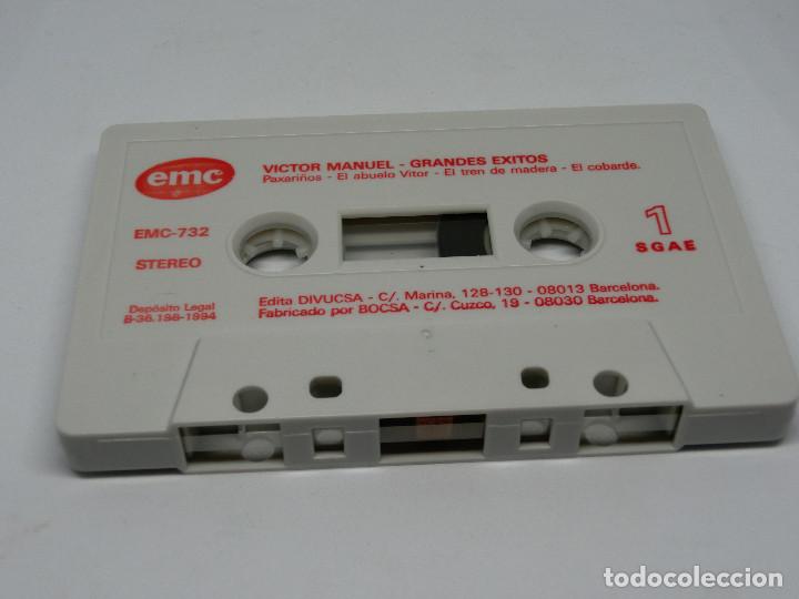 Casetes antiguos: CASETE - VICTOR MANUEL - GRANDES &Eacute;XITOS - 1994 - Foto 3