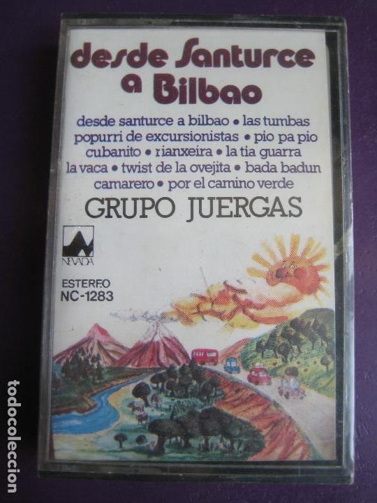 Cassetes antigas: DESDE SANTURCE A BILBAO CASETE NEVADA - GRUPO JUERGAS - HUMOR - LA VACA - BADA BADUN -