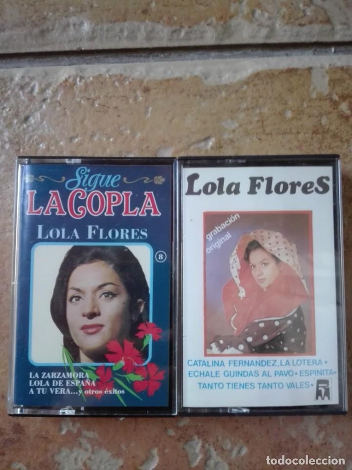 Casetes antiguos: 2 CASETES DE LOLA FLORES - Foto 1