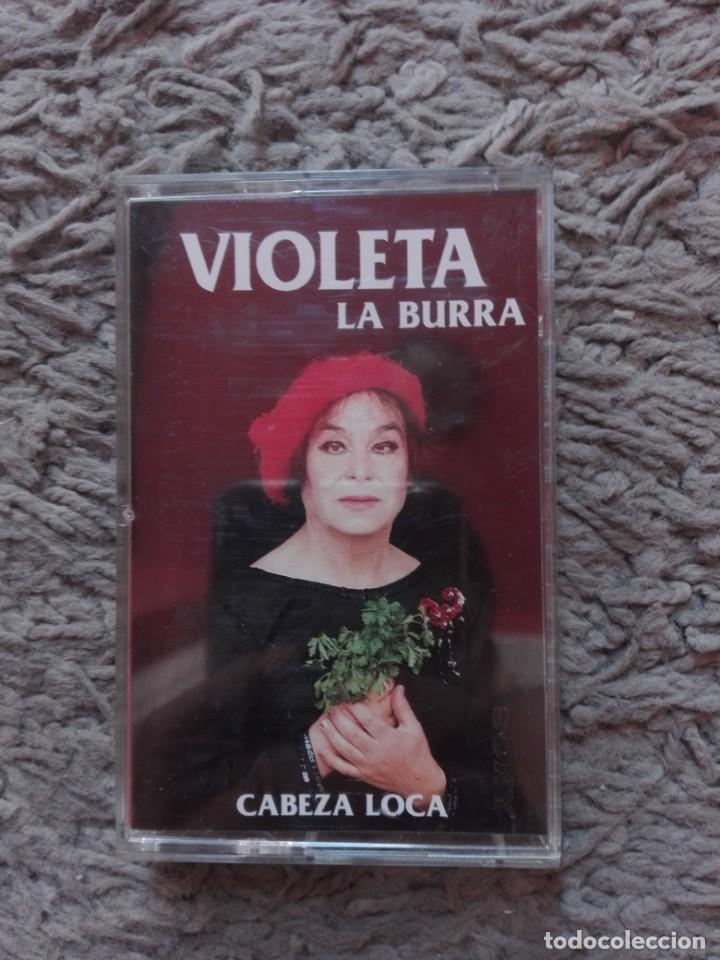 Casetes antiguos: VIOLETA LA BURRA-CABEZA LOCA - Foto 1