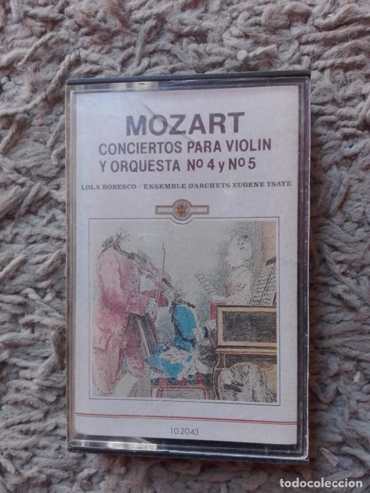 Casetes antiguos: MOZART-CONCIERTOS PARA VIOLIN Y ORQUESTA N 4 Y 5