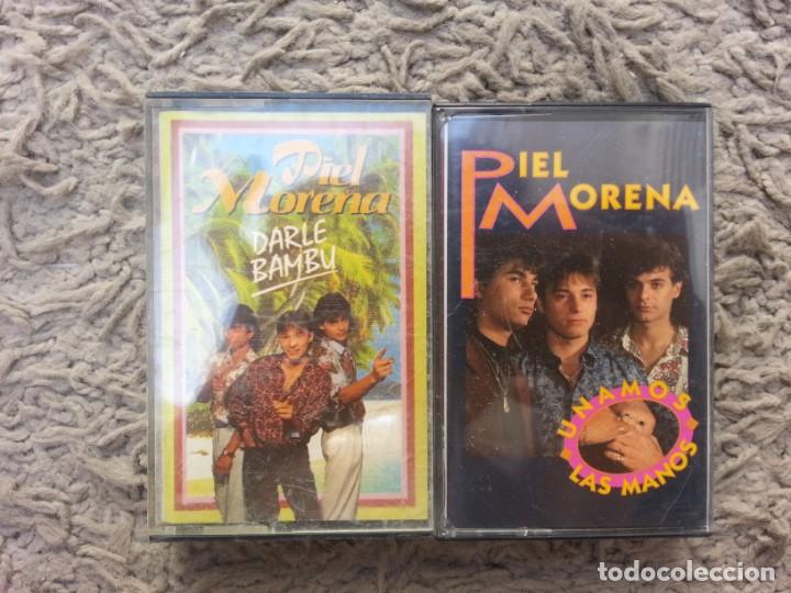 Casetes antiguos: 2 CASETES DE PIEL MORENA-GRUPO DE EL ARREBATO