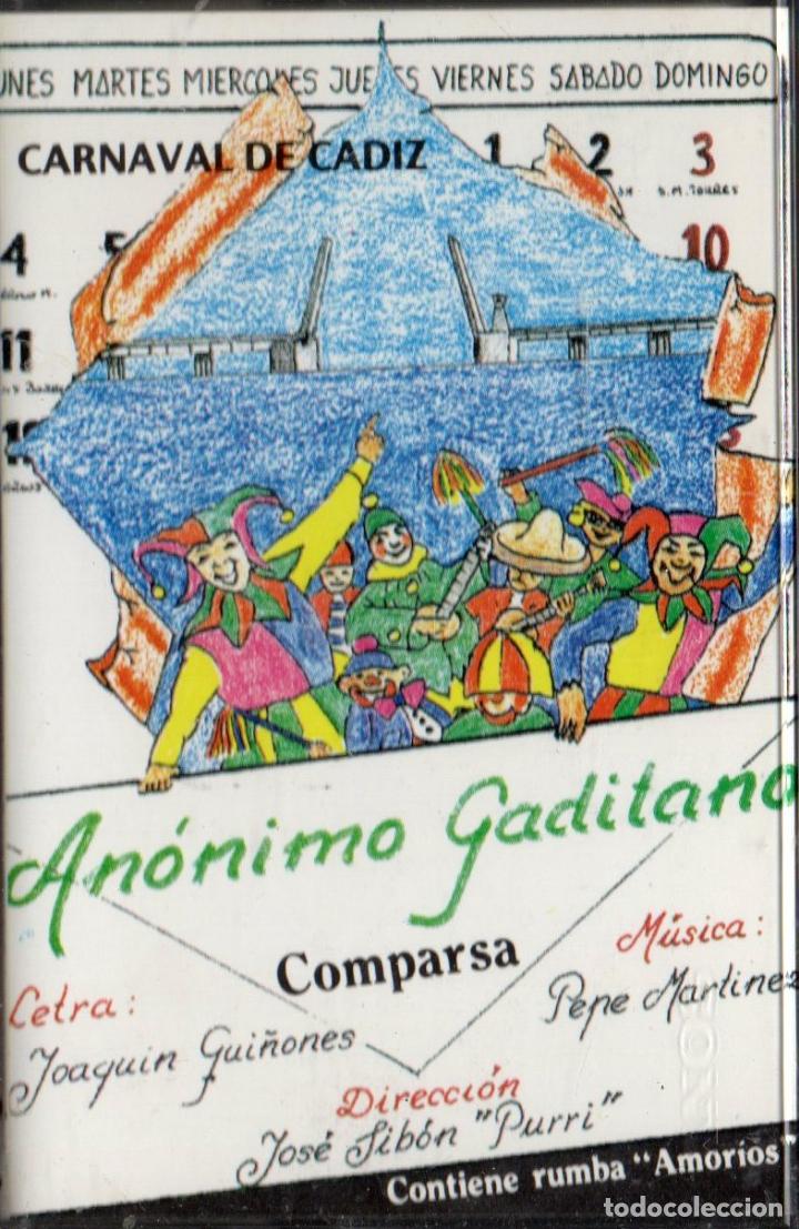 Casetes antiguos: AN&Oacute;NIMO GADITANO. COMPARSA. CARNAVAL DE C&Aacute;DIZ 1991. CAR-2314