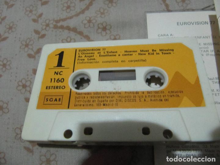 Casetes antiguos: eurovision 77 casette de 1977 - Foto 3