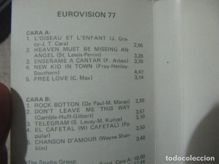 Casetes antiguos: eurovision 77 casette de 1977 - Foto 4