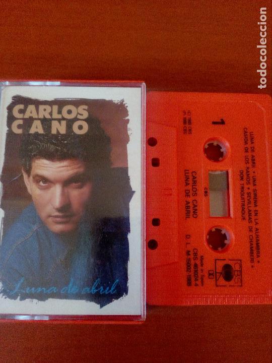 Casetes antiguos: Carlos Cano, Luna de abril, CBS, 1988 - Foto 1
