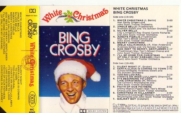 Casetes antiguos: BING  CROSBY. WHIT CRISTMAS - Foto 3